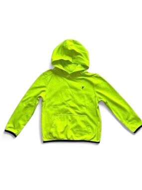 Old Navy Boys Active Neon Lime Green Fleece Hoodie S 6-7